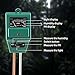 REARAND 3-in-1 Soil Tester, Moisture, Light, PH Soil Test Kit Soil PH Meter for Garden, Home, Farm, Plants, Flower Pot (No Battery Needed) (M)thumb 4