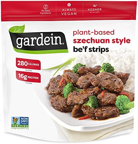Gardein Sizzling Szechuan Plant-Based Beefless Strips, Vegan, Frozen, 10.6 oz.