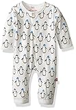 Magnificent Baby Boys' Magnetic Coverall, Party Penguin Blue, 6 Months