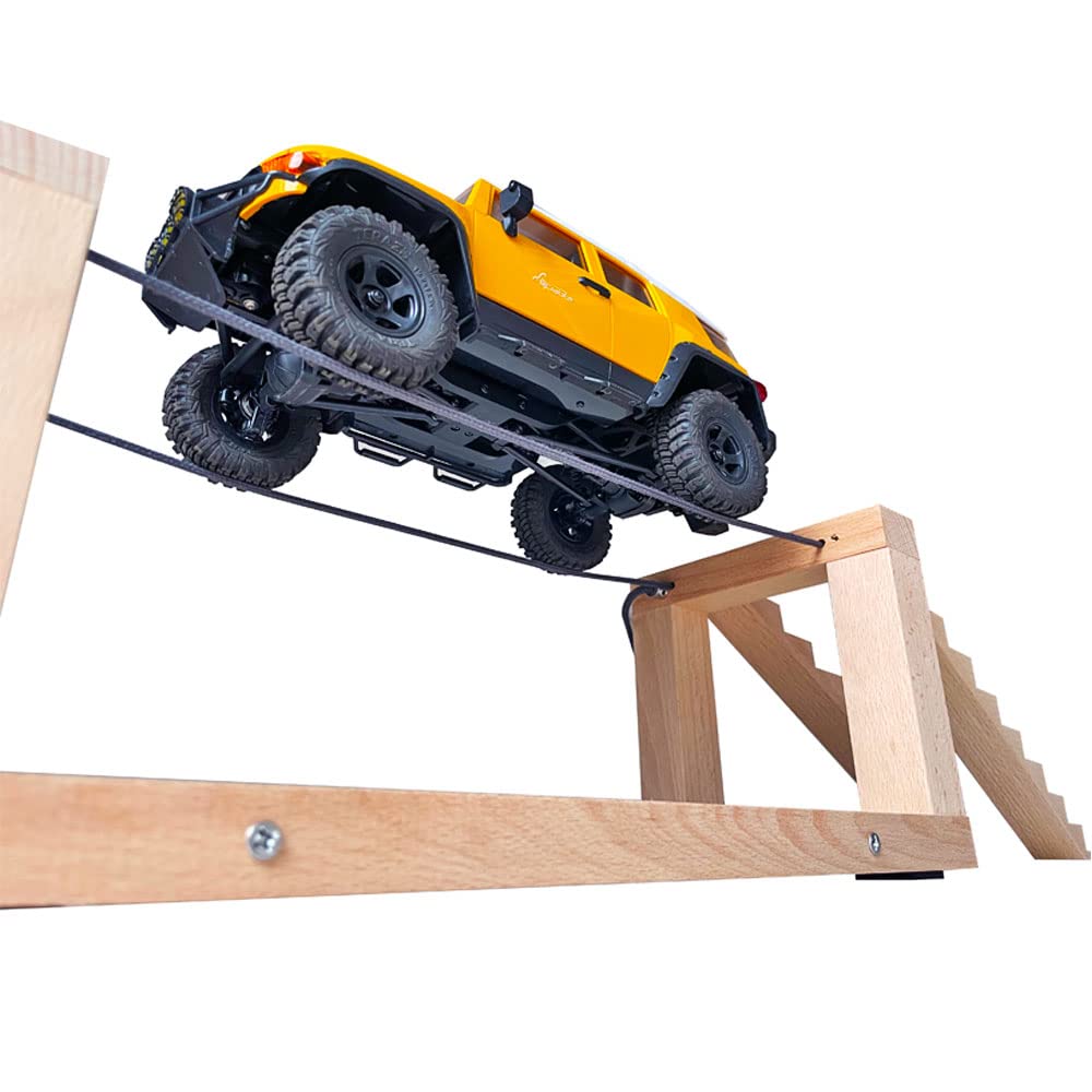 Photo 1 of Tight Rope Drive Challenge RC Crawler Truck Stairs & Rope Bridge Obstacle 1/24 1/18 Scale RC Course Track?NO Truck Included?