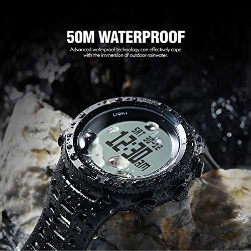 EZON Men's Hiking Outdoor Sports Watch with Altimeter Barometer Compass Thermometer Waterproof