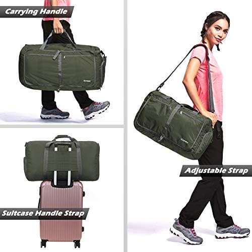 Gonex 60L 80L 40L Packable Travel Weekender Duffle Bag, Water & Tear Resistant Foldable Duffel Bags for Luggage Gym Sports Camping Travelling Cycling Storage Shopping 5 Gonex 60L 80L 40L Packable Travel Weekender Duffle Bag, Water & Tear Resistant Foldable Duffel Bags for Luggage Gym Sports Camping Travelling Cycling Storage Shopping