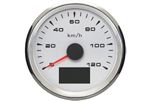 ELING 3-3/8" Truck Car GPS Speedometer Odometer Velometer 0-120KM/H with Trip Mileage 9-32V