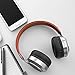 Nubwo Bluetooth Headphones, Hi-Fi Stereo Wireless Headset, Foldable, Soft Memory-Protein Earmuffs, Built-in Mic and Wired Mode for PC/ Cell Phones/ TV (Brown)