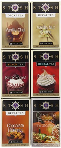 Stash tea 6-flavor assortment tea, deliciously rich des…