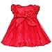 FEESHOW Baby Girls' Christmas Petals Dress with Headband Outfit Set