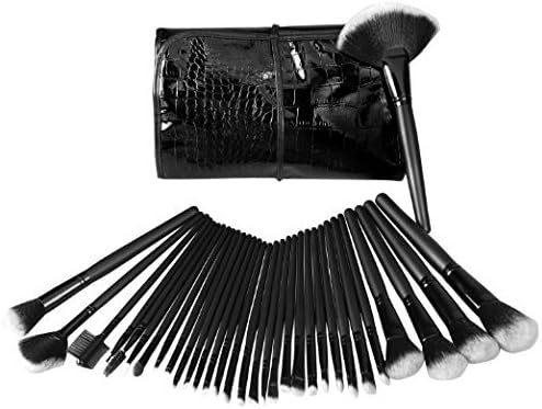 Alierkin Makeup Brush Set, 32pcs Professional Face Eye Shadow Eyeliner Foundation Blush Lip Makeup Brushes Powder Liquid Cream Cosmetics Blending Brush Tool (32pcs)