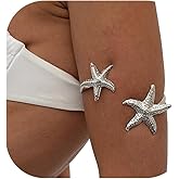 Rotaiboes Simple Starfish Pendant Upper Arm Bracelet Bikini Beach Adjustable Open Arm Cuff Bangle Bracelets Summer Body Jewelry for Women