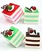 Nice Purchase 6pcs Realistic Artificial Simulation Cake Assorted Faux Fake Food Model Home Kitchen Staging Party Toy Dessert Photography Props Home Decoration Display Square Cake