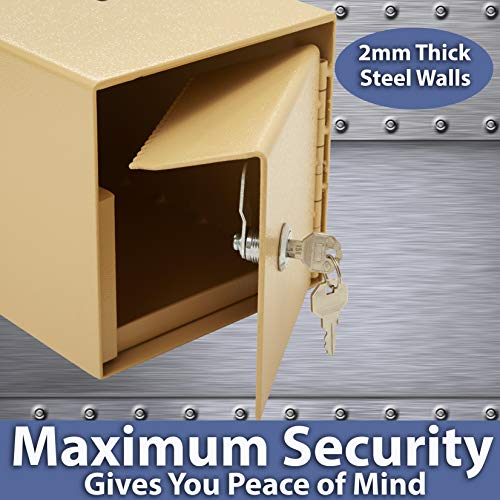 Mountable Cash Drop Box with TamperProof Slot. Hardware Included