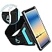LOVPHONE Samsung Galaxy Note 8 Armband & Armour Case Set with QuickMount Sport Running Armband + Premium Protective Case with Kickstand for Galaxy Note 8,Soft Elastic Strap with Key Holder(Black)-L