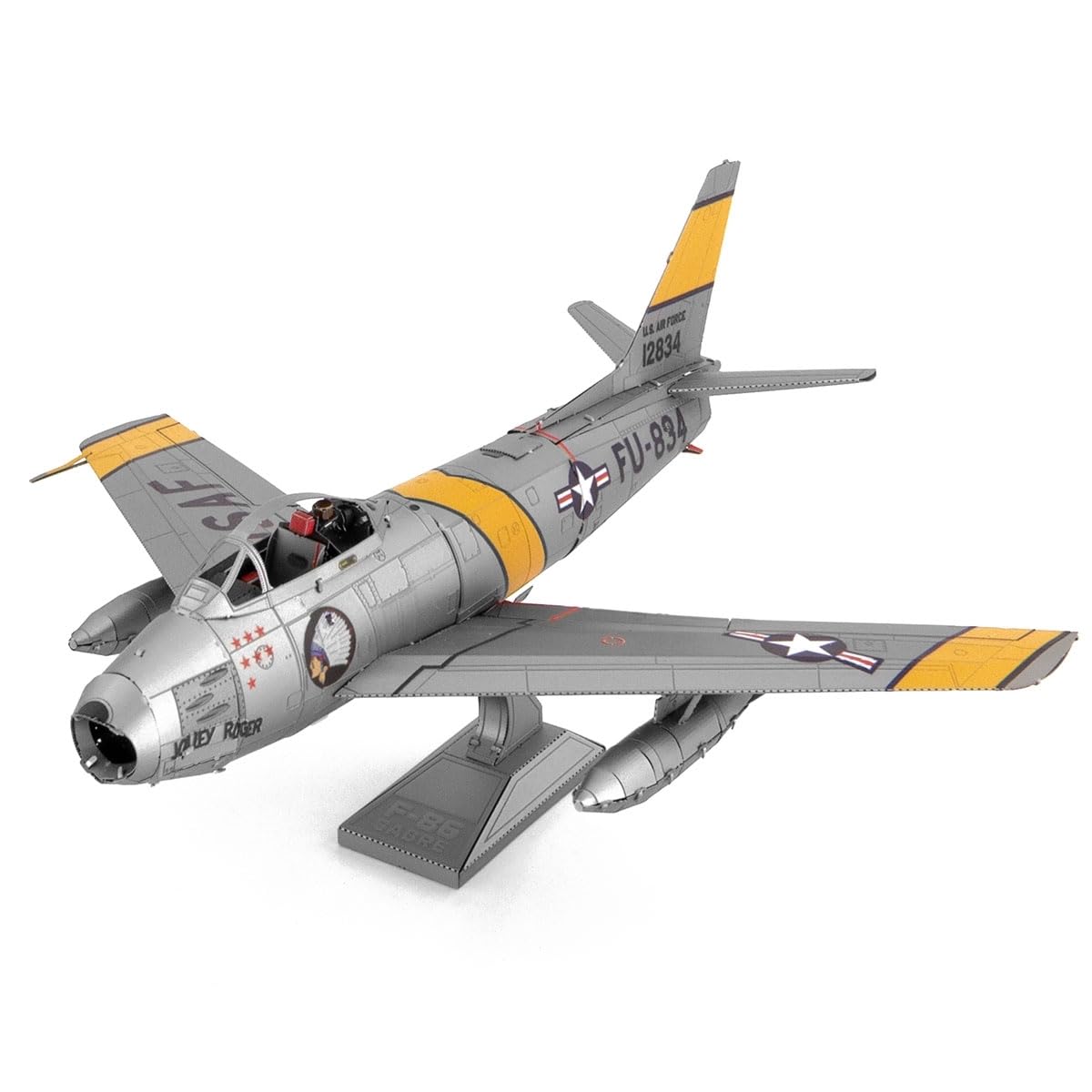 Metal Earth F-86 Sabre Aircraft 3D Metal Model Kit Fascinations
