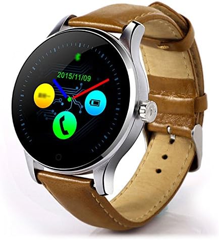 Smart Watch,TeckEpic All-in-1 K88H Round Smart Watch IPS Screen Bluetooth 4.0 Heart Rate Monitor Sync Calls and Messages for iPhone X/10/,iOS,Samsung S8,Android Phones