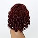 ATOZWIG Short Wigs for Black Women Red Wig India SynthesisHair African American Kinky Curly Wine Red Short Wigs