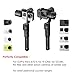 Hohem 3 Axis Stabilizer Handheld Aluminum Electronic Full 360 Degrees Gimbal for Gopro Hero 5/4/3, Yi Cam 4K, AEE Sports Cams - APP Controls for iPhone/Android Phone (HG5 Pro)