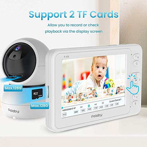 Video Baby Monitor, Pelaby 1080P 5\