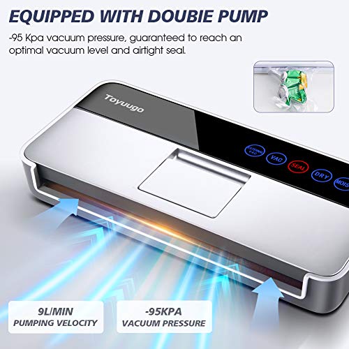 Vacuum Sealer Machine, Toyuugo Full Automatic Food Sealer for Food
