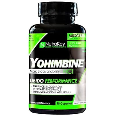 NutraKey Yohimbine HCl Capsules, 90 Count by Haiti
