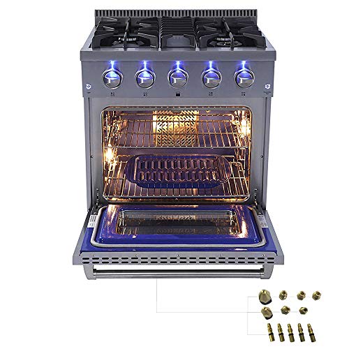 Thor Kitchen 30 Inch Freestanding ProStyle Professional Gas Range With