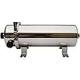 INTBUYING Stainless Steel Ultrafiltration Membrane Filter PVDF Ultrafiltration Membrane External Pressure Washable Water Purifier Whole House Water 1000L/H