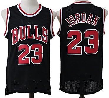 Chicago Jersey #23 Jordan Mens Classic Black Red Bulls XXL