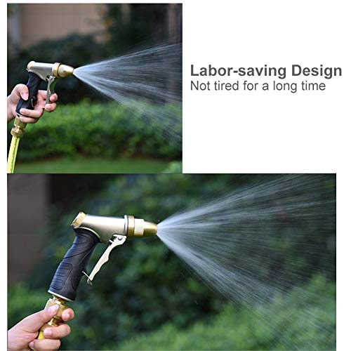 V.C.Formark Garden Hose Nozzle Sprayer, Heavy Duty Metal Nozzle Water Gun, Adjustable Multi-Function Nozzle for Hand Watering Plants & Lawn, Car Washing, Patio and Pets - Thumbnail 4