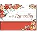 Sympathy Greeting Card Assortment. 30 Cards with 31 Bright White Envelopes. 5 Each of 6 Unique Designs. Send Sincere Condolences to Family Members, Friends and Business Associates.
