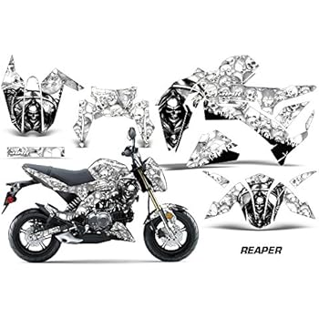 Kawasaki Z125 PRO 2017 MX Dirt Bike Graphic Kit Sticker Decals Z 125 REAPER WHITE