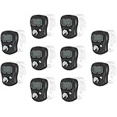 Hitopin 10PCS Electronic Finger Counter, Electronic Handheld Tally Counter, 5-Digit Counters Clicker, Lap Track Handheld Coun