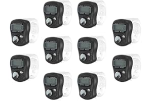 Hitopin 10PCS Electronic Finger Counter, Electronic Handheld Tally Counter, 5-Digit Counters Clicker, Lap Track Handheld Coun