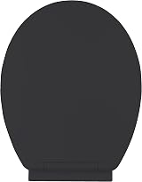RAM Black Soft Close Toilet Seat Quick Release Easy Clean O Shape PP view 4