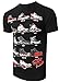 Mens Hipster The Retro Kicks Jordan Running Print T-Shirt (X-Large, Black)