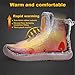 JIASUQI Men's Outdoor Winter Snow Boots Ankle Fur Lining Warm Booties