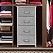 Sorbus Nightstand with 4 Drawers - Bedside Furniture & Night Stand End Table Dresser with Steel Frame, Wood Top, Easy Pull Fabric Bins for Home, Bedroom Accessories, Office & Dorm