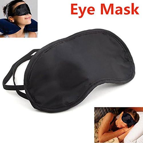 Sygrand(TM) 3 Pcs/Lot Portable Soft Travel Sleep Rest Aid Eye Mask Cover Eye Patch Sleeping Mask Black Shade Blindfold Eye Patch H072