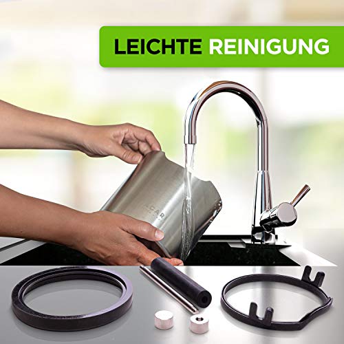 Abklopfbehälter für Siebträger | Knock Box | Lacari ORIGINAL Abklopfbehälter | Abschlagbehälter für Siebträger aus recycelbarem Kunststoff | Kaffeesatz Abschlagbehälter | Kaffee Geschenk – Bild 6