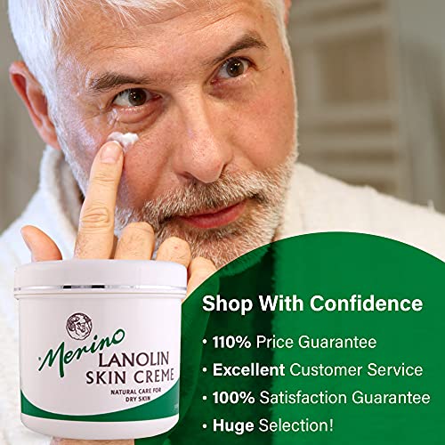 Dry Skin Lanolin Cream for Cracked Heels, Elbows and Soft Hands (500g