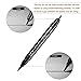 Evermarket Automatic Dual Ended Eyebrow Pencil,Waterproof Automatic Makeup Cosmetic Stylist Definer Brow Liner (Eyeliner, Black)