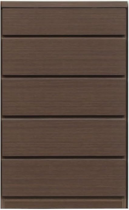 Amazon アルファタカバ ママも喜ぶ奥行30cm狭い場所で活躍 薄型チェストシリーズ 奥行30薄型チェスト60cm幅5段ブラウン ベビー マタニティ ベビー マタニティ 通販