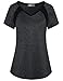 MISS FORTUNE Womens Active Wear Exercise Top Yoga Shirt Workout Clothes…