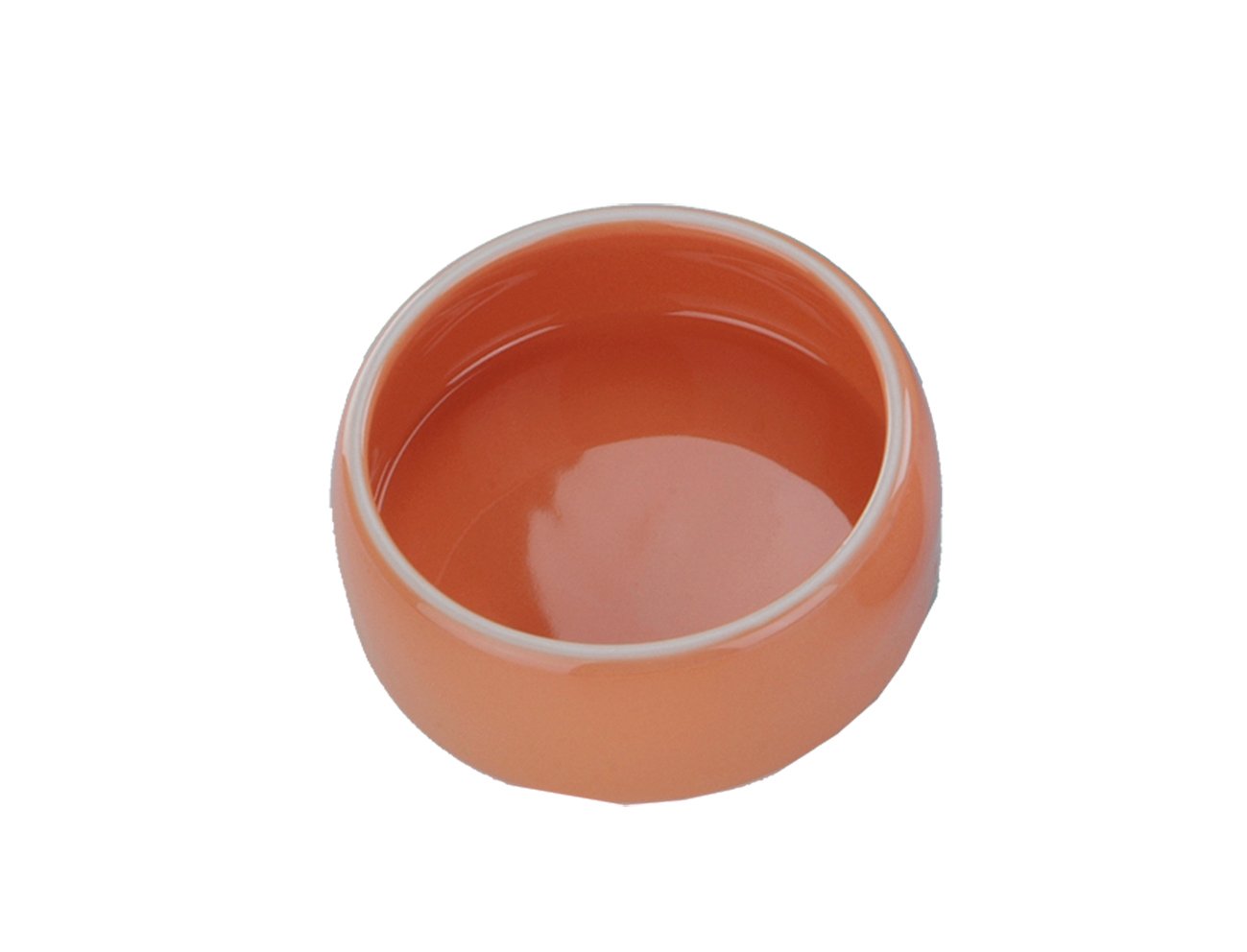 Nobby Ceramic Feeding Trough, 250 ml, Orange