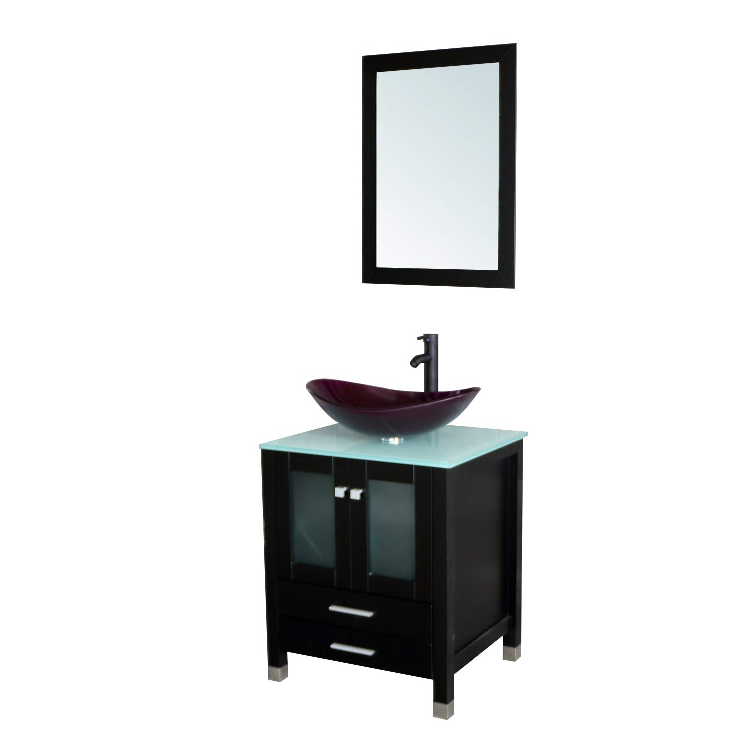 Bathjoy 24 Modern Wood Bathroom Vanity Cabinet Oval Tempered Glass Vessel Sink Top Free Orb Faucet Drain With Mirror Amazonin Home Kitchen Bathjoy 24 Modern Wood Bathroom Vanity Cabinet Oval Tempered Glass Vessel Sink Top Free Orb Faucet Drain With Mirror Amazonin Home Kitchen