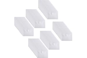 YESSART 5x7 Small Plastic Envelopes Hook Loop Closure Receipt Storage Holder 120 Pack (clear-120 pack)