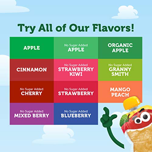 image for Mott's Cinnamon Applesauce, 3.2 Ounce Clear Pouch, 4 Count, Perfect fo