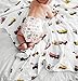 ADDISON BELLE Baby Swaddle Blanket - 100% Muslin Cotton Unisex Soft Swaddle Wrap for Baby Boys or Girl - Neutral Newborn Receiving Blankets - Nursery Swaddling for Babies - 47” x 47” (Construction)