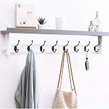 GlazieVault Black Coat Hooks for Wall Zinc Alloy 10 Pack Heavy Duty view 5