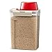 Komax Biokips Fresh Grain Dry Food Storage Container | 2-Quart Rice Dispenser (2.8L) | With Locking Lid & Measuring Scoop (1-cup) | For Rice, Cereal, Grains & Pet Food | Dishwasher Safe | BPA-Free