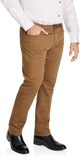 Johnny Bigg メンズ ベニーコットン エラステイン ストレッチ 5ポケット スタイル ジップアップ フライ ストレッチ カジュアルパンツ マスタード Us サイズ 48 Long カラー ブラウン ロングパンツ 通販 Amazon