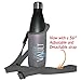 WaterVault Neoprene Bottle Holder, Adjustable Detachable Strap, Shoulder Sling & Hand Carrier - Grey Regular