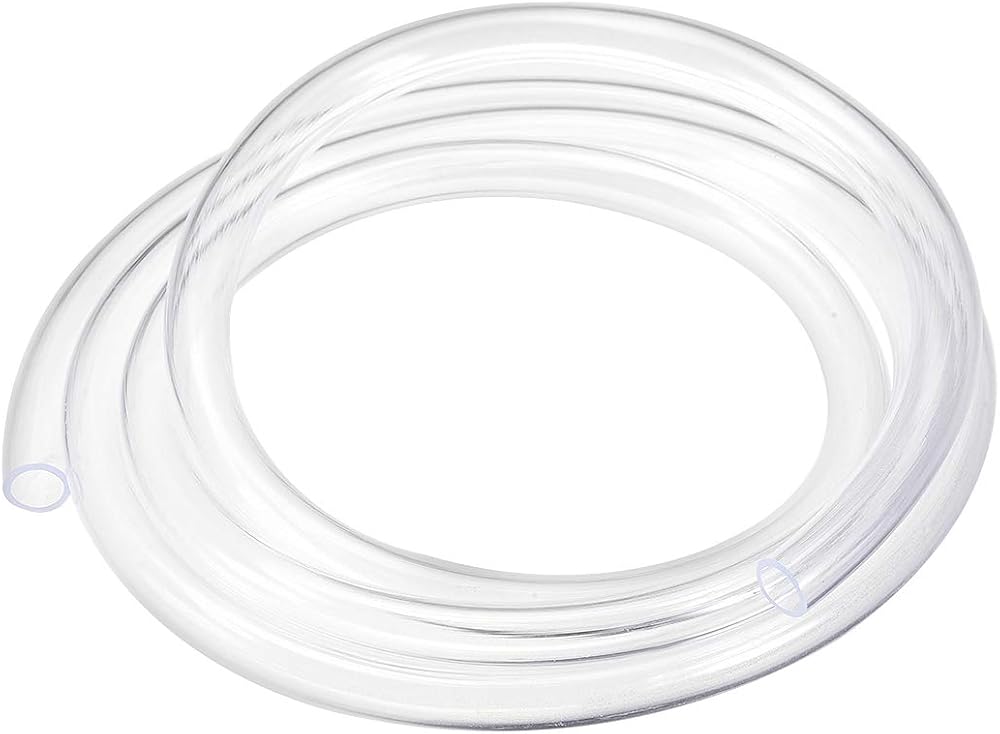 Sourcing Map PVC Hose Tube 8mm ID 10mm OD 1.5m Clear Flexible Tubing
